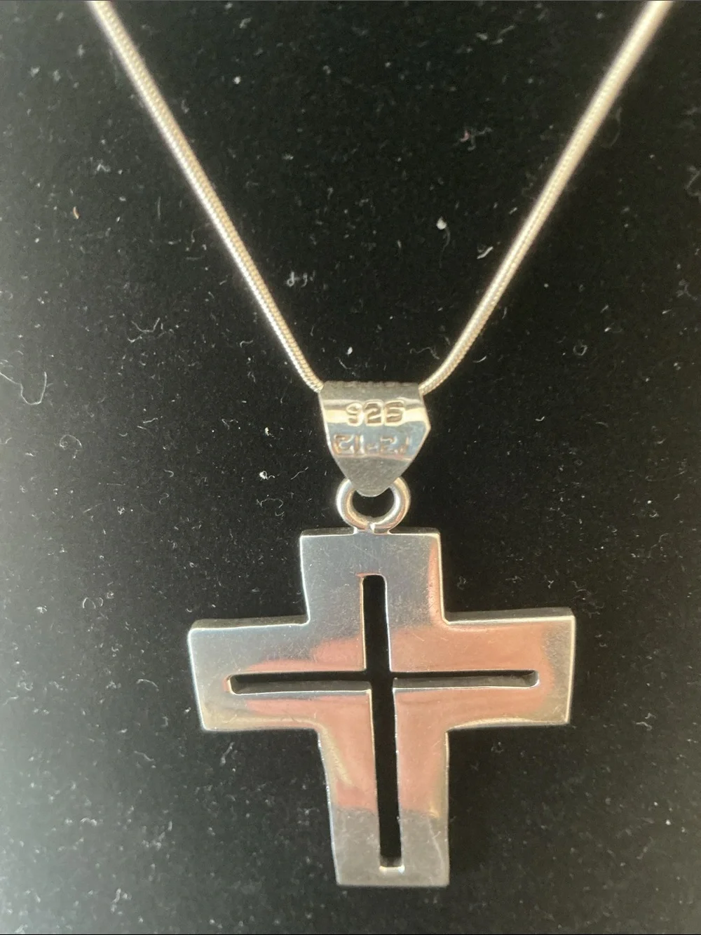 Sterling Silver Cross Pendant Necklace